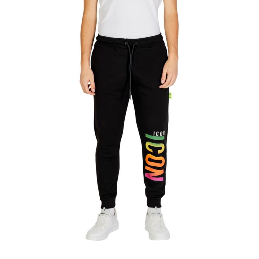 Icon Joggers Rainbow Logo Men black Pants